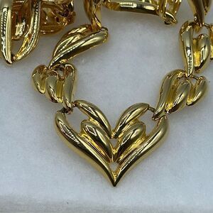 Vintage Gold Heart Necklace